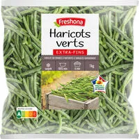 Mängden socker i Haricots verts extra-fins surgelés