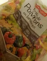 Mängden socker i Trio de poivrons en lanières