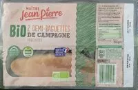 Mängden socker i 2 Demi-baguettes de campagne précuite