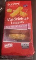 Mängden socker i Madeleines longues