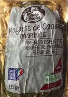 Mängden socker i Magrets de canard marinés 3 saveurs
