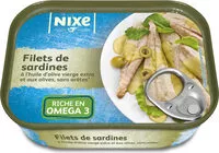 Mängden socker i Filets de sardines à l'huile d'olive et aux olives