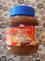 Mängden socker i Pâte à tartiner crunchy