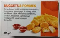 Mängden socker i Nuggets de pollo y patatas fritas