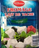 Mängden socker i Fromage lait de vache