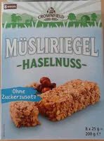 Mängden socker i Müsliriegel Haselnüss