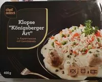 Mängden socker i Klopse "Königsberger Art"