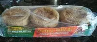 Mängden socker i Whole wheat English Muffins