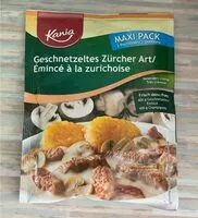 Mängden socker i Emince a la zurichoise