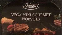 Mängden socker i Vega mini gourmet worstjes