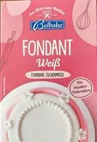 Mängden socker i Fondant Weiß