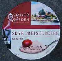 Mängden socker i Cranberry skyr