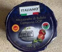 Mängden socker i Mozzarella di bufala campana DOP