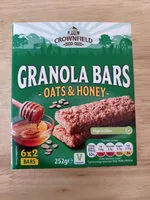 Mängden socker i Granola bars oats & honey