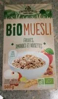 Mängden socker i Fruits, amandes et noisettes