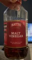 Mängden socker i Malt vinegar