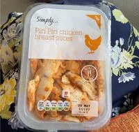 Mängden socker i Simply... Piri Piri chicken breast slices