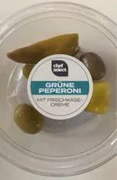 Mängden socker i Grüne Peperoni gefüllt mit Frischkäse