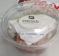 Mängden socker i Farfalle-Basilikum Pastasalat