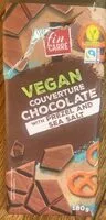 Mängden socker i Vegan Couverture Chocolat with Prezel and sea salt