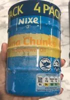 Mängden socker i Tuna chunks in sunflower oil