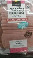 Mängden socker i Jamón cocido extra finas lonchas reducido en sal