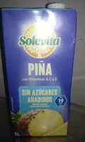 Mängden socker i Zumo piña