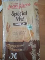 Mängden socker i Pain de mie complet sans croûte