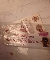 Mängden socker i Turrón de Alicante