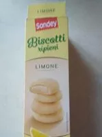 Mängden socker i Biscotti ripieni with lemon flavour
