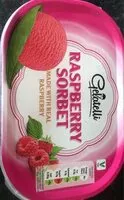 Mängden socker i Raspberry sorbet