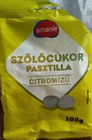 Mängden socker i Szőlőcukor pasztilla, citromízű