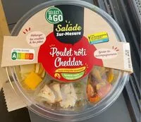Mängden socker i Salade poulet roti cheddar