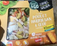 Mängden socker i Coffret salade poulet parmesan & oeuf