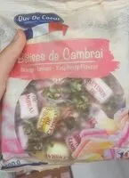 Mängden socker i Bêtise de cambrais