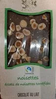 Mängden socker i Chocolat lait noisettes JD Gross