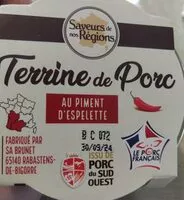 Mängden socker i Terrine de porc au piment d'Espelette