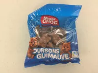Mängden socker i Mister CHOC Oursons Guimauve