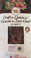 Mängden socker i Confit de gésiers de canard du sud-ouest en émincés
