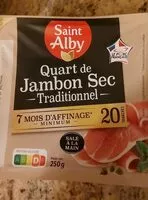 Mängden socker i Quart de jambon sec traditionnel