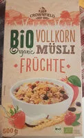 Mängden socker i Bio Vollkornmüsli Früchte