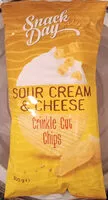 Mängden socker i Snack Day Sour Cream & Cheese Crinkle Cut Chips