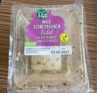 Mängden socker i Salade de maïs - haricots rouges
