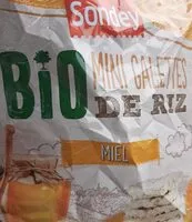 Mängden socker i Mini galettes de riz au miel bio