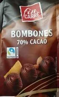 Mängden socker i Bombones 70% Cacao
