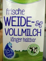 Mängden socker i Weidevollmilch