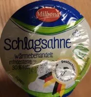 Mängden socker i Schlagsahne