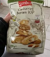 Mängden socker i Cantucci toscani igp
