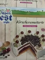 Mängden socker i Cherry cream gateau