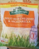 Mängden socker i Mild red and mozzarella grated cheese